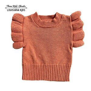 Mabli Baby 6m Coral Ruffle Sleeve Top
